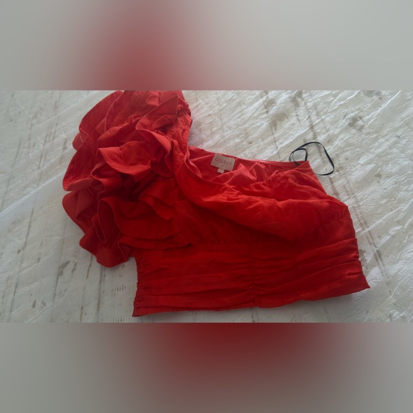 Risa One Shoulder Ruffle Top - Picture 4 of 8